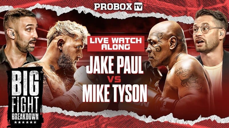 JAKE PAUL vs MIKE TYSON | *LIVE* watchalong